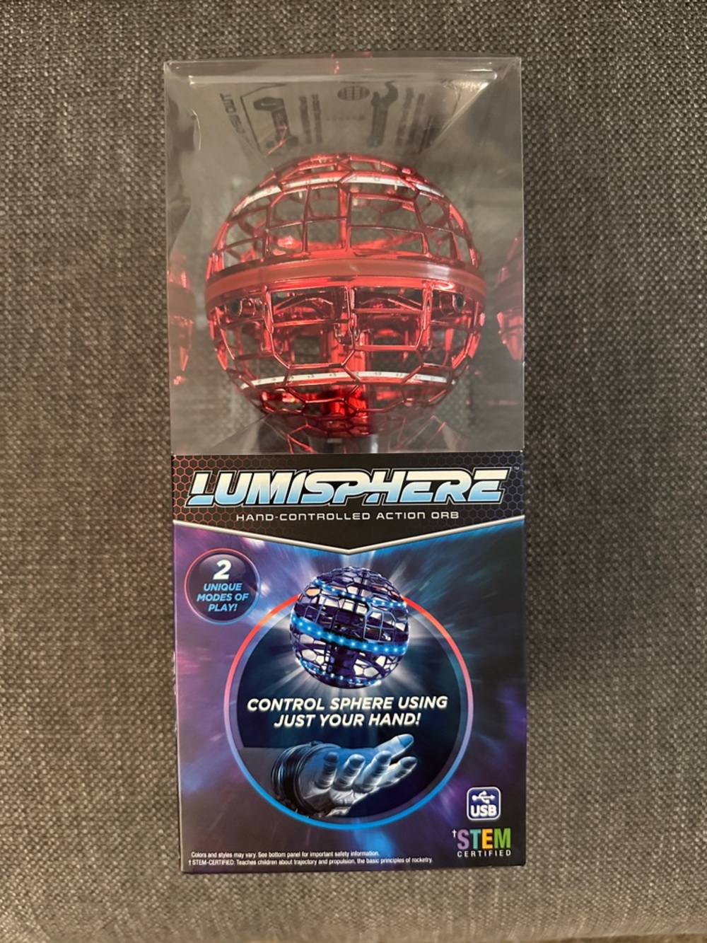 Hand-Controlled Action Orb - Red